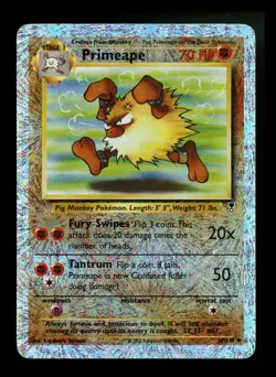#2 Primeape 59/110 Legendary Collection 2002 Reverse Holo Pokemon Card TCG - Image 1