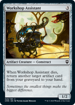 Workshop Assistant FOIL Commander Legends NM Artifact Common MAGIC CARD ABUGames - Image 1