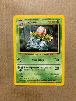 Ivysaur 30/102 Base Set - Uncommon Pokemon Card - NM/Mint - Image 1