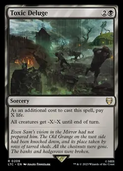 MTG - Toxic Deluge - Lord of the Rings Commander - LOTR - Image 1