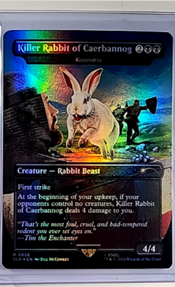 MTG Magic The Gathering SLD Secret Lair Drop Foil Killer Rabbit of Caerbannog - Image 1