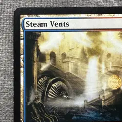 MTG Steam Vents - Guildpact GPT #164 Non-Foil LP Artist Signed Magic Card - Image 2