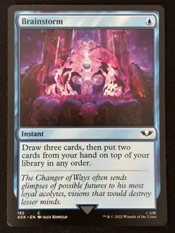 1x MTG Brainstorm - Universes Beyond: Warhammer 40,000 (40K) #192 - Magic - Image 1
