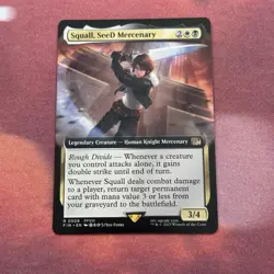 Squall SeeD Mercenary Extended Art, MTG Single, FIN 0509 Rare NM - Image 1