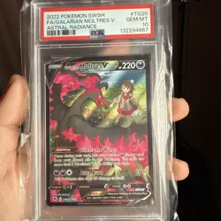 PSA 10 GEM MINT Pokemon Galarian Moltres V Astral Radiance Full Art TG20/TG30 - Image 1