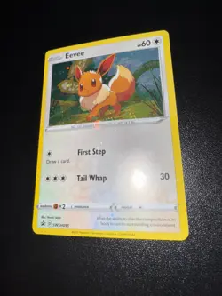 Pokemon TCG Cards Eevee SWSH095 Black Star Promo * Holo Bleed * - Image 4