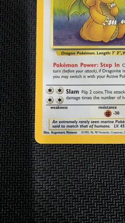 Pokemon TCG Dragonite Fossil 4 Holo Unlimited Holo Rare - Image 5