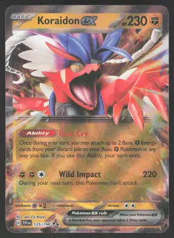 Koraidon ex 125/198 Double Rare Pokemon TCG SV01: Scarlet & Violet Base Set NM - Image 1
