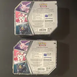2 Pokemon TCG: V Heroes Tins - Umbreon V Sylveon V NEW Sealed Evolving Skies - Image 4