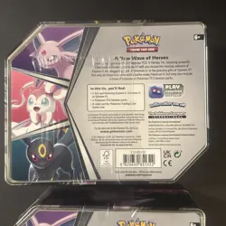 2 Pokemon TCG: V Heroes Tins - Umbreon V Sylveon V NEW Sealed Evolving Skies - Image 5