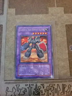 YUGIOH ELEMENTAL HERO RAMPART BLASTER DP1-EN012 RARE UNLIMITED ED NM - Image 1
