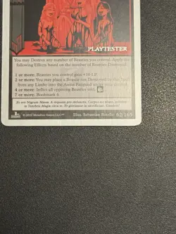 Metazoo Black Mass Seance Playtester 62/165 Silver Border Non Holo - Image 2