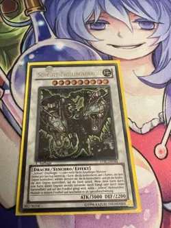 SCRAP TWIN DRAGON GERMAN ULTIMATE RARE STBL-EN044 DE044 LIGHT PLAY YUGIOH - Image 1
