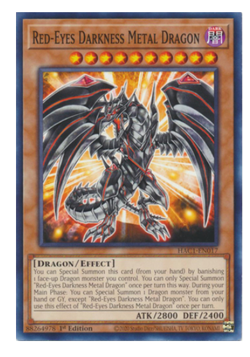 x3 Red-Eyes Darkness Metal Dragon HAC1-EN017 Common YuGiOh - Image 1