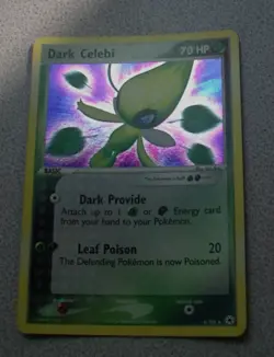 Dark Celebi - 4/101 - Pokemon Ex Hidden Legends Holo Card LP - Image 2