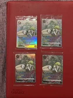 C.C. UEPR/CGH-1-077 X4 Playset Winner Card- Union Arena TCG Code Geass - Image 1