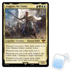 ARAGORN, THE UNITER The Lord Of The Rings Magic MTG MINT CARD - Image 1