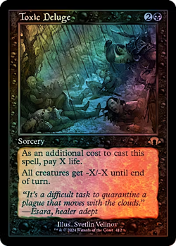 Toxic Deluge (Retro Frame) Modern Horizons 3 NM MTG Foil - Image 1