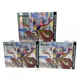 3x Magic: The Gathering - Final Fantasy Collector Booster Omega Box NEW SEALED - Image 1