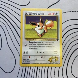 Pokemon TCG Lt. Surge's Eevee Gym Challenge 51/132 Regular Unlimited Uncommon - Image 1