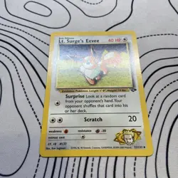 Pokemon TCG Lt. Surge's Eevee Gym Challenge 51/132 Regular Unlimited Uncommon - Image 2