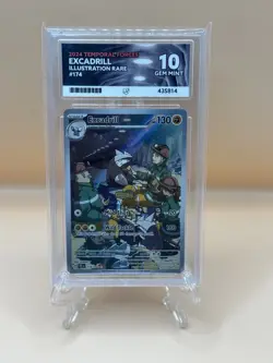 Pokemon Excadrill 174/162 IR Temporal Forces TEF ACE 10 Gem Mint - Image 1