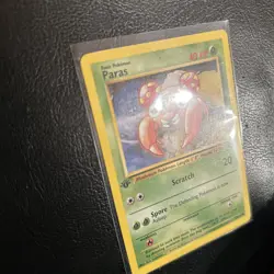 Paras 59/64 1st Edition Regular Non Holo WoTC Pokemon / Pokemon Jungle Set MP - Image 4