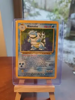 Blastoise Pokemon Base Set Holo Rare 2/102 Vintage 1999 Sleeved Played Condition - Image 1