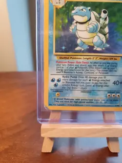 Blastoise Pokemon Base Set Holo Rare 2/102 Vintage 1999 Sleeved Played Condition - Image 2