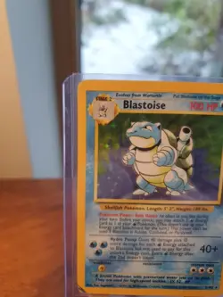 Blastoise Pokemon Base Set Holo Rare 2/102 Vintage 1999 Sleeved Played Condition - Image 3