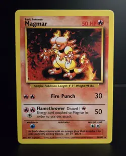 Pokemon TCG - MAGMAR - 36/102 - UNLIMITED - WOTC BASE SET (1999) - VINTAGE - LP - Image 1