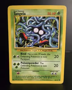 Pokemon TCG - TANGELA - 66/102 - Unlimited - WOTC - Base Set (1999) - LP - Image 1