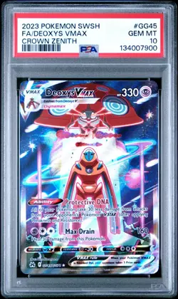 PSA 10 DEOXYS VMAX GG45/GG70 FULL ART CROWN ZENITH POKEMON 😍 - Image 1