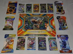 Pokemon Dragonite EX Box Lot w/ Cosmic Eclipse Evolving Skies Packs & Flashfire - Image 2
