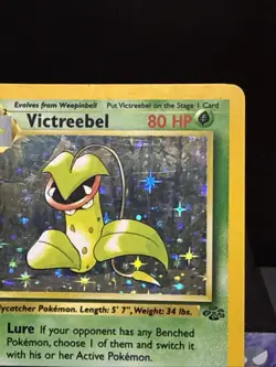 Pokemon Card Victreebel 14/64 Holo Rare Jungle Set WOTC Played - Image 2