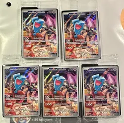 Team Rocket's Wobbuffet 203 Promo Cards Holo 5 Card Lot Sealed - Image 1