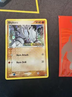 Pokemon Card Rhyhorn Emerald 62/106 Reverse Holo 062💎LP💎 - Image 1