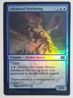 X 1 Advanced Stitchwing 036 Double Masters 2022 NM FOIL MTG Magic The Gathering - Image 1