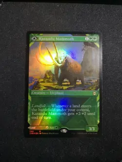 Kazandu Mammoth // Kazandu Valley - Showcase FOIL - Zendikar Rising (Magic/MTG) - Image 1