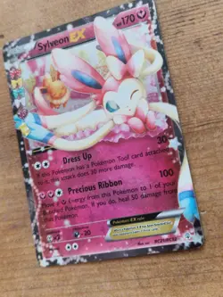 Pokemon Sylveon EX TCG Radiant Collection RC21/RC32 Generations Ultra LP Rare - Image 2