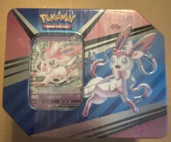 Pokemon TCG V Heroes Tin Sylveon V, Factory Sealed Brand New Evolving Skies - Image 1
