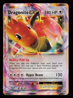 Dragonite EX 2016 Pokemon XY Evolutions Ultra Rare 72/108 Near Mint - Image 1