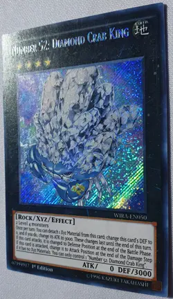Yugioh 1x Number 52: Diamond Crab King WIRA-EN050 Secret Rare 1st Ed Near Mint - Image 5