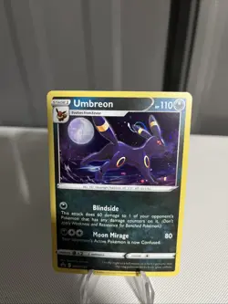 Pokemon TCG Umbreon SWSH129 Black Star Promo Card Cosmos Holo HD Swirl NM - Image 1