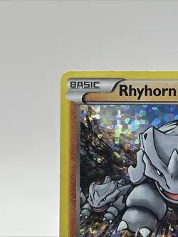 McDonald's Rhyhorn 8/12 Promo Pokemon Card 2015 Holo Vintage Rare MP Confetti - Image 5
