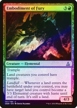 Embodiment of Fury FOIL Oath of the Gatewatch NM Red Uncommon CARD ABUGames - Image 1