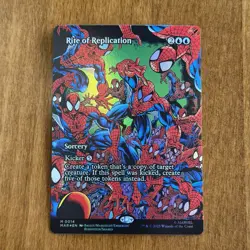 Rite of Replication Borderless FOIL NM Marvel Spiderman MTG MAGIC THE GATHERING - Image 1