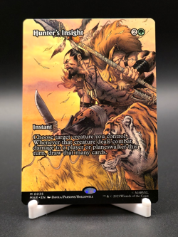 Hunter's Insight Magic The Gathering Spider-Man Borderless Mythic Rare #35 - Image 1