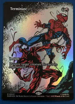 Terminate 0040 Foil Borderless Marvels Spider-Man NM - Image 1
