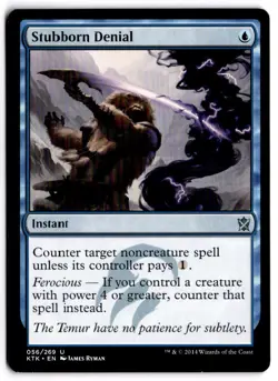 MTG Stubborn Denial U KTK 56 NM - Image 1